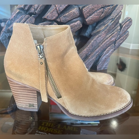 Sam Edelman Shoes - SAM EDELMAN•Tan‎ Suede Leather Boots•Sz 7.5